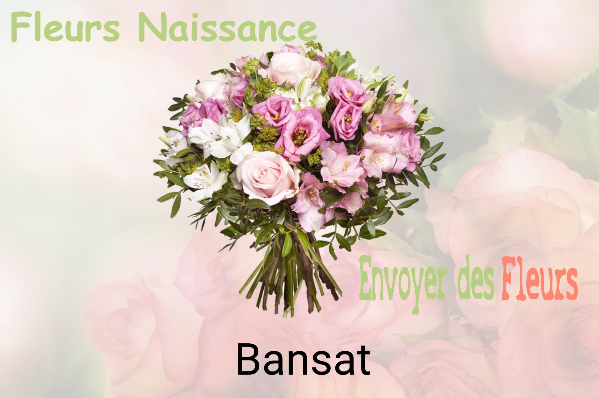 Bouquet de fleurs de naissance livré à Bansat